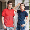 Unisex Collar-Tee (NHB2200M216) Honey Comb Collar-Tee