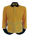 Unisex Long Sleeve Collar-Tee (2135LS-EZ/222) Honey Comb Collar-Tee