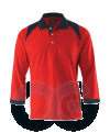 Unisex Long Sleeve Collar-Tee (2121LS-EZ/241) Honey Comb Collar-Tee