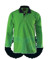 Unisex Long Sleeve Collar-Tee (2521LS-EZ/222) Honey Comb Collar-Tee