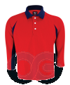 Unisex Long Sleeve Collar-Tee (2111LS-EZ/241) Honey Comb Collar-Tee