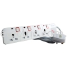 UK MULTIPLE EXTENSION SOCKET (WHITE) EXTENSION SOCKET Plug Adaptor & sockets