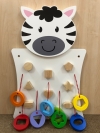 VG50681 Wall Mounted - Match Shapes (Zebra) Wall Mounted Toys 