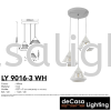 PENDANT LIGHT (LY9016-3RB-WH) Retro Loft Design Pendant Light PENDANT LIGHT