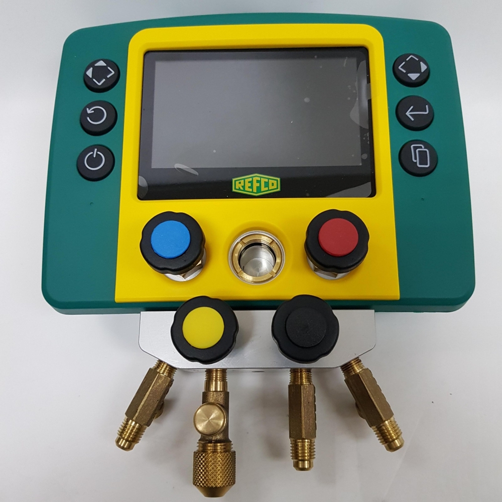 Refco REFMATE 4 Four Way Digital Manifold c/w R22 Charging Hose ...