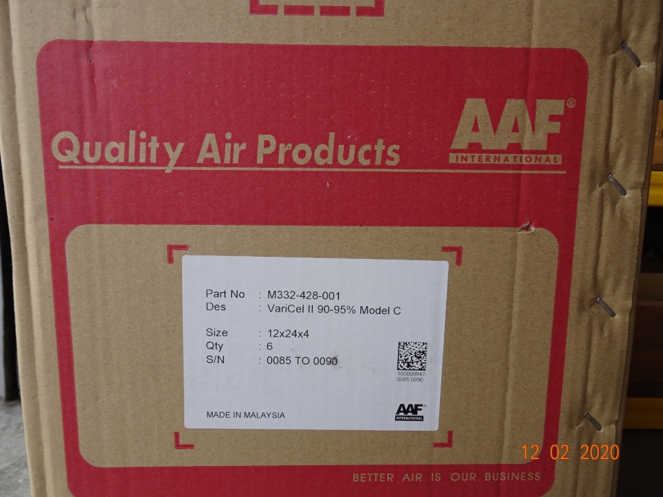 AAF SECONDARY FILTER AAF Air Filter Subang Jaya, Selangor, Kuala Lumpur ...
