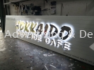 Stainless steel 3D box up + back light LED Spandrel Signboard