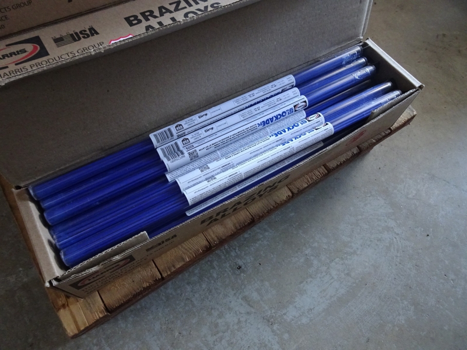 HARRIS BLOCKADE BRAZING ROD 2MM DIA. x 500MM FLUX-COATED Harris Brazing ...