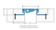 733 Series Recessed Mounted System 733 Series Floor Expansion Joint Covers Inpro JointMaster Expansion Joint Systems