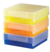 81-WELL MICROTUBE STORAGE BOX, NATURAL Tube Storage Heathrow Scientific Laboratory & Environmental Products