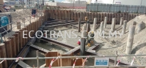  Temporary Sheet Piles Cofferdam for Accident Water Buffering Pool  & Rain Water Tank Sheet Piling  Project Completed
