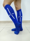 ATTOP SOCCER SOCKS AS10 ROYAL/WHITE Soccer Socks Footwear