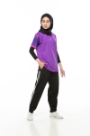 ATTOP COLLAR ADF1803 PURPLE Polo Tee Plain Tee