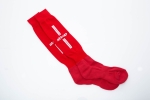 ATTOP SOCCER SOCKS AS07 RED/WHITE Soccer Socks Footwear