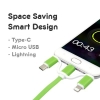 3-in-1 UNI Retractable USB Charging Cable - GD 115 Others Gadget Electronic & Gadget Item Corporate Gift