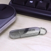 Metallic USB Flash Drive with Key Chain - USB 131 USB Drive Electronic & Gadget Item Corporate Gift