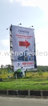 Vertical Giant Billboard Billboard UV Tarpauline