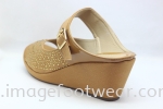 PlusSize Women 2.5 inch Wedges- PS-6188-6- TAN Colour Plus Size Shoes