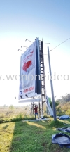 Vertical Giant Billboard Billboard UV Tarpauline