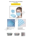 High Quality Thick Medical Grade Disposable 3-Ply Mask 3M Respirator Mask