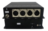 2 XLR Balanced Audio Channel Bi-Directional Over Fiber Optic Converter RCA & XLR Audio Over Fiber Extenders Video Audio Transmission Equipment AD-Net