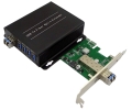 PCI-E Card To 4 port Remote USB 3.0 Over Fiber Extender | Converter 每 Kit USB Over Fiber Extenders Video Audio Transmission Equipment AD-Net