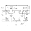 CP4080-8 ALUMINIUM PROFILE