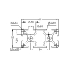 CP3060-8 ALUMINIUM PROFILE