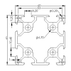 CP6060-8 ALUMINIUM PROFILE