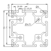 CP8080-8 ALUMINIUM PROFILE