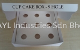 CUP CAKE BOX - 9 HOLE PAPER CUP BOX CAKE BOX