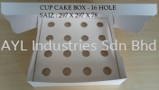 CUP CAKE BOX -16 HOLE  ( 297X297X78) PAPER CUP BOX CAKE BOX