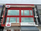 Signboard-aluminium ceiling trim with 3D Lettering aluminium box up and LED light Signboard