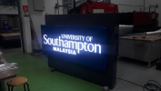 Monument sign-aluminium box up with 2K painting & LED light inside Free Standing & Directional Signage