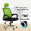 Deluxe Back Support with Curved Backrest and Headrest Breathable Mesh Office Chair With Tilt Function Office Chairs Office Furniture