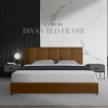 HANDLEY Canvas Divan Queen Size Bed Frame  Katil Queen  Bed Frame Queen  King Size  Single Size Bedframe Bedroom