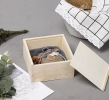 Pine Wood Storage Box with sliding wood Lid Wooden box Packaging Premium Gifts