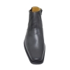 MEN SINGLE ZIP LEATHER SHOE (MM 6173-BK) (SNE.X) Men Shoes