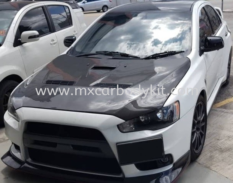 Mitsubishi Lancer Evo X V1 Front Bonnet Carbon Fibre Lancer Ex Inspira Mitsubishi Johor Malaysia Johor Bahru Jb Masai Supplier Suppliers Supply Supplies Mx Car Body Kit