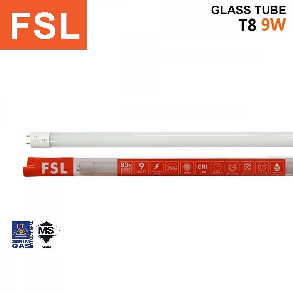 FSL Tubo LED T8 In Vetro 14W 1130LM 4000K G13 - 28x906mm - Luce Neutra - 220V