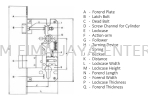 AML-8540/SL Mortise Lock Armor Lockset 