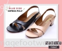 Express Polo Plus Size Ladies Sandal with 1.2 Inch Heel - SL- 9192- BLACK Colour Plus Size Shoes