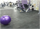 Recycled Rubber Fitness Square Tiles Gym & Fitness Surfacing 