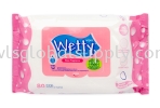 Wetty Rose Wet Wipes 80 PCS Wetty 80's Wetty