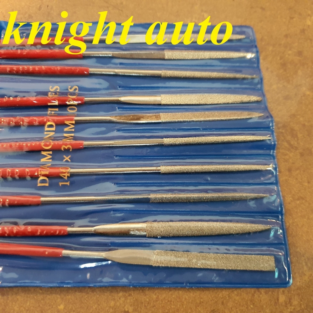 3*140 Insulated Handle Mini File Set ID32067 Drill Bit & Abrasive Hand ...