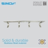 SINOR BF-9016-4 SUS304 Stainless Steel Wall-Mount Clothes Hanger 4 Hook Hanger Hook Sanitary Ware