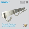 Sinor BF-9016-6 SUS304 Stainless Steel Wall-Mount Clothes Hanger 6 Hook Hanger Hook Sanitary Ware