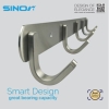 SINOR BF-9016-5 SUS304 Stainless Steel Wall-Mount Clothes Hanger 5 Hook Hanger Hook Sanitary Ware