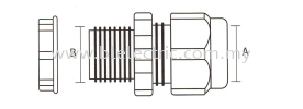 PG PVC Cable Gland - Black Cable Accessories Cable