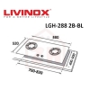 LIVINOX 2 Burner Gas Cooker Hob LGH-288 2B LIVINOX GAS COOKER HOB GAS COOKER HOB KITCHEN APPLIANCES